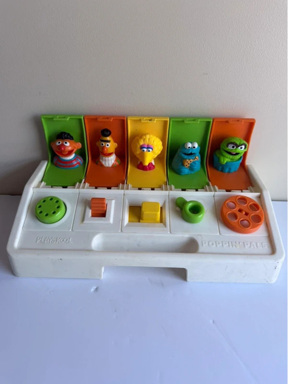 Vintage 1985 Playskool Sesame Street Poppin' Pals Pop-Up Toy